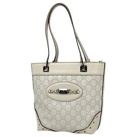 Gucci Guccissima Tote Bag Weiß