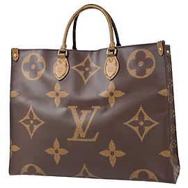 Saco Tote Louis Vuitton OnTheGo GM Marrom