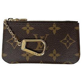 Louis Vuitton Pochette Clé Geldbörse/Münzbeutel Braun