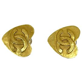 Orecchini Chanel Coco Mark motivo cuore D'oro