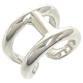 Hermès Hermes Osmos GM Band Ring Silvery