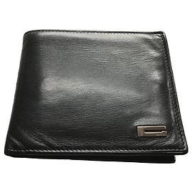 Gucci by Tom Ford Black Leather Bifold Wallet Black