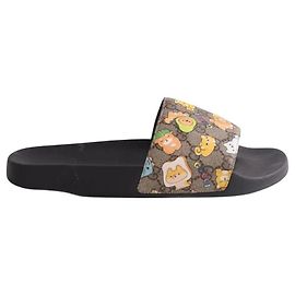 Gucci Black Rubber Sandals Black