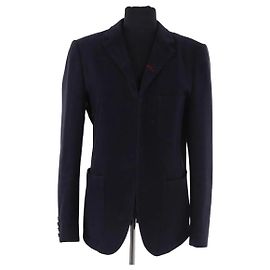 Comme Des Garcons Blue Wool Blazer Blue