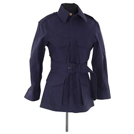 Trench Louis Vuitton in cotone blu Blu
