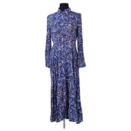 Robe en viscose bleue SéZane Bleu