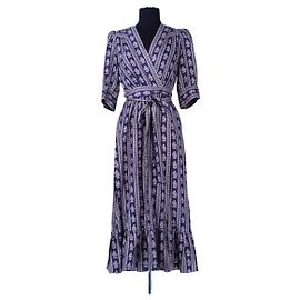 Vestido Sandro de seda azul Azul