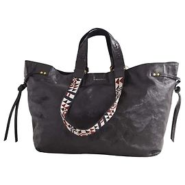Cabas Isabel Marant en cuir noir Noir