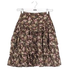 Jupe Louis Vuitton marron en synthétique S Marron