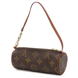 Sac à main Louis Vuitton Monogram Papillon Pochette Marron Marron