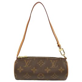 Sac à main Louis Vuitton Monogram Papillon Pochette Marron Marron