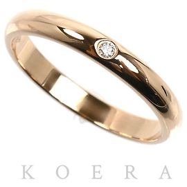 18K Pink Gold Diamond Band Ring by Cartier Other
