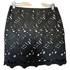 Saia de renda preta Catherine Malandrino Preto