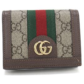 GUCCI Ophidia Bifold Wallet Beige