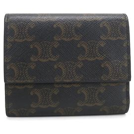 Céline Celine Trifold Wallet in Brown Brown