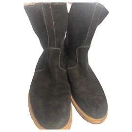 Gucci black suede boots Black
