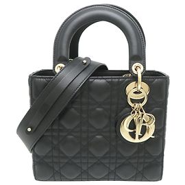 Borsa a mano Christian Dior Lady Small My ABC da donna Nero