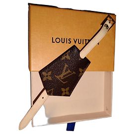 Étiquette de bagage Monogram Louis Vuitton Marron Monogramme