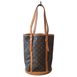 Borsa a secchiello Louis Vuitton Monogram Noé Marrone Monogramma