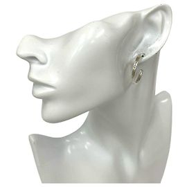 Tiffany & Co TIFFANY&Co. 1837 Narrow Silver Ohrringe Silber