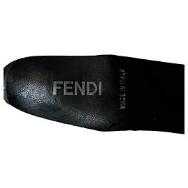 Botas longas de borracha Fendi Zucca Marrom Preto