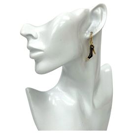Pendientes Chanel Coco Mark Pumps Dorado