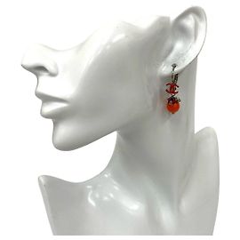 Pendientes Chanel Coco Mark Flower Plata