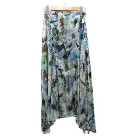 Autre Marque Saia Maxi Estampada LE CIEL BLEU Multicor