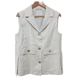 Max Mara Caroline Leinenweste S Braun Andere