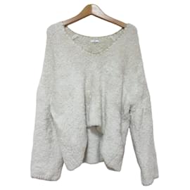 Autre Marque Sov. DOUBLE STANDARD CLOTHING V-Ausschnitt Strickpullover Andere Roh