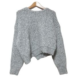Autre Marque Diagram GRACE CONTINENTAL Asymmetrischer Strickpullover Braun