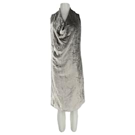 Joseph Graues Samtkleid Grau