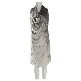 Joseph Robe grise en velours Gris
