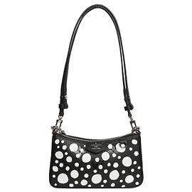 Louis Vuitton Black and white 2023 polka dot Easy Pouch on Strap bag Black