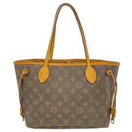Sac cabas Louis Vuitton Monogram Neverfull PM Marron