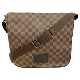 Louis Vuitton Damier Brooklyn MM Shoulder Bag Damier ebene