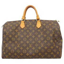 Sac à main Louis Vuitton Monogram Speedy 40 Marron