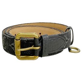 Ceinture Louis Vuitton Monogram Denim Noir