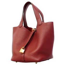 Hermès Hermes Picotin Lock MM Handbag Red