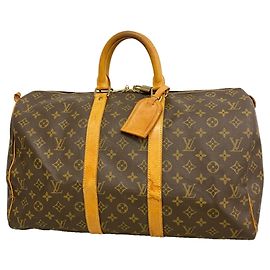 Louis Vuitton Boston Monogram Keepall 45 Marrone
