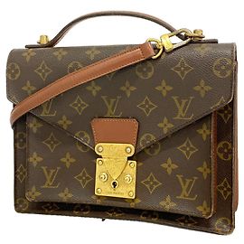 Bolsa Louis Vuitton Monogram Monceau 26 Marrom