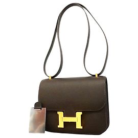 Hermès Sac à épaule Hermes Constance Mini Marron