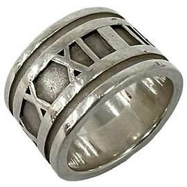Tiffany & Co Tiffany Vintage Atlas Wide Band Ring Silber