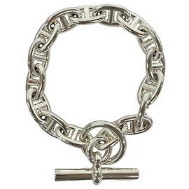 Hermès Bracciale Hermes Chaine d'Ancre MM Charm Argento