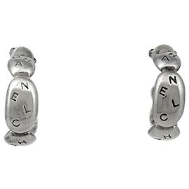 Chanel Silver 925 Stud Earrings Silvery