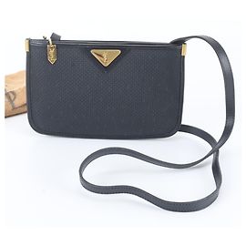 Borsa a tracolla Yves Saint Laurent in pelle e tela blu navy Blu navy