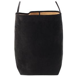 The Row Sac cabas NS Park Large en daim noir Noir
