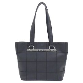 Bolsa Chanel 26136 em couro de bezerro grain preto Preto