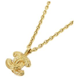 Chanel Goldhalskette mit Anhänger Golden