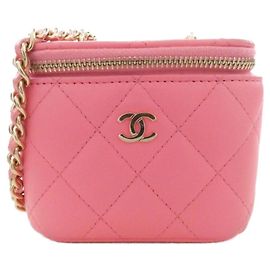 Bolso de hombro Chanel Timeless Classic Line AP1340 Rosa